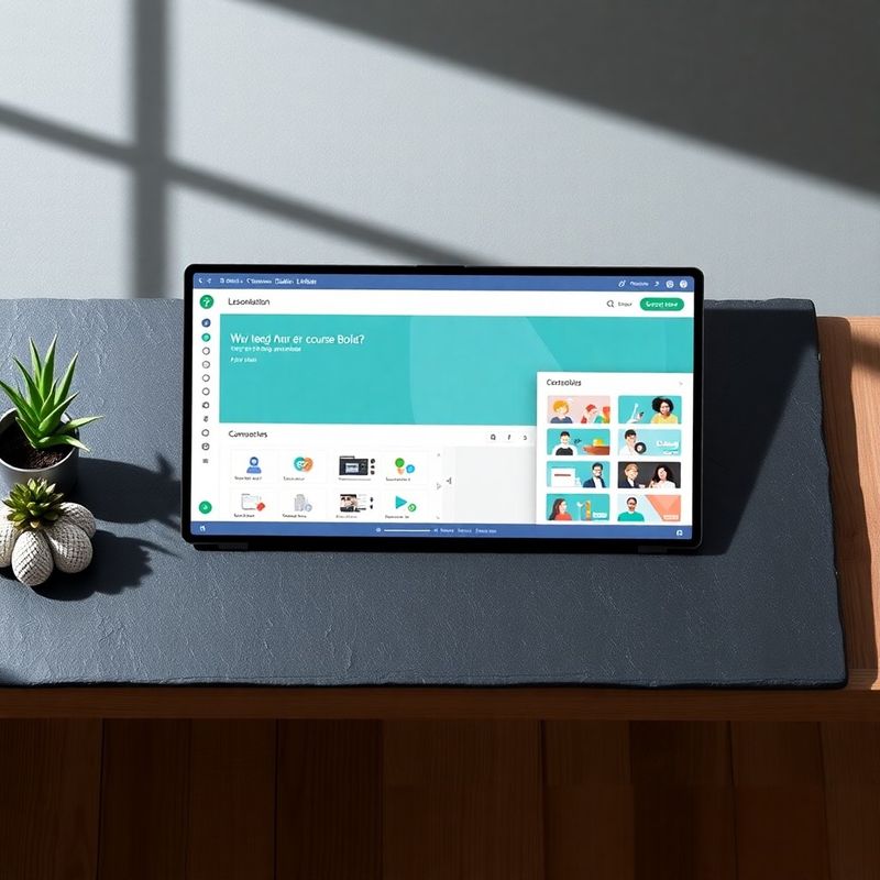 Kurs-Builder-Screenshot der Lessonstation-Plattform