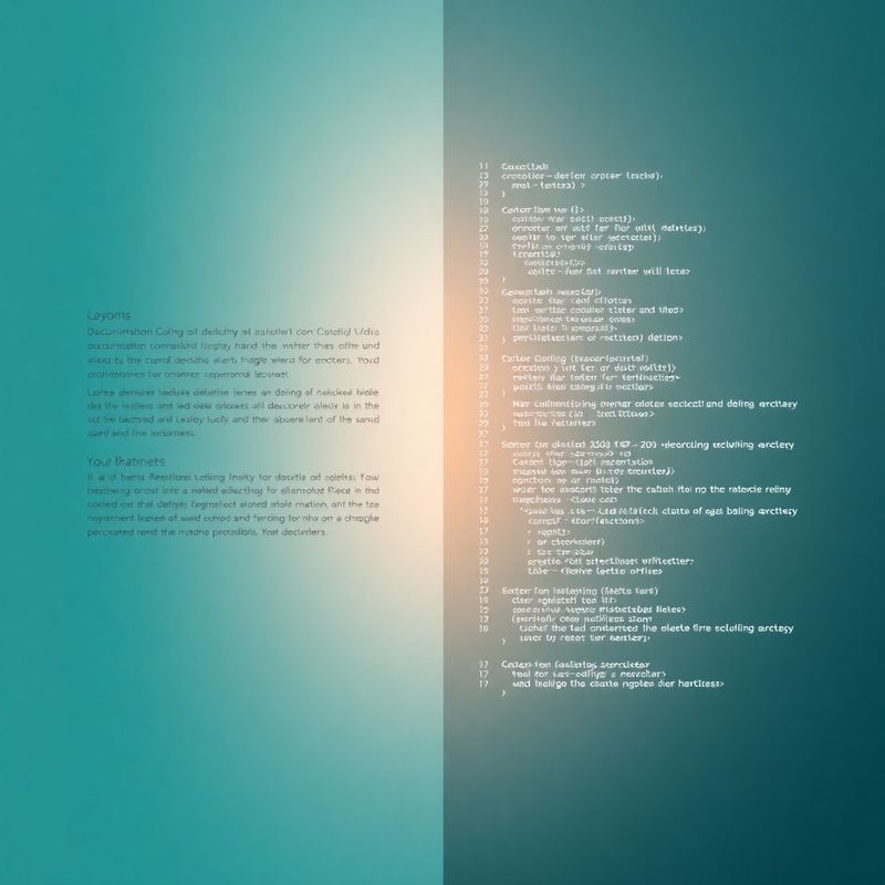 Dokumentations-Sidebar und Codebeispiel in teal-modernem Design